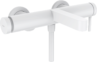Смеситель для ванны с душем Hansgrohe Finoris 76420700, матовый белый