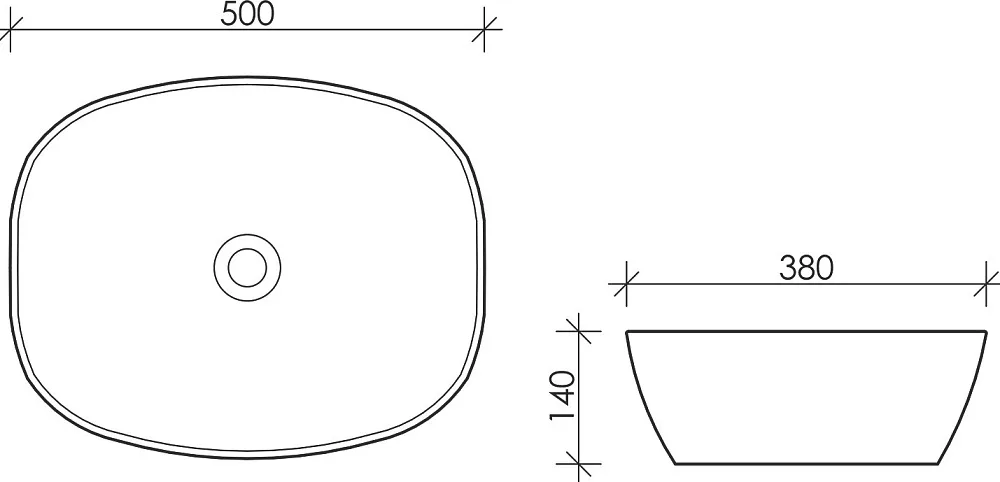 Накладная раковина Ceramicanova Element CN5005 Sancos — официальный сайт