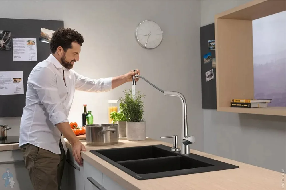 Смеситель для кухни Hansgrohe Talis Select M51 72824000 хром Sancos — официальный сайт