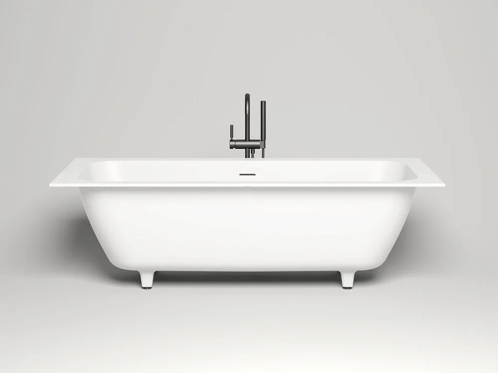 Ванна из искусственного камня Salini Orlanda Axis Kit S-Sense 190x80 см, встраиваемая, белая, на нож Sancos — официальный сайт