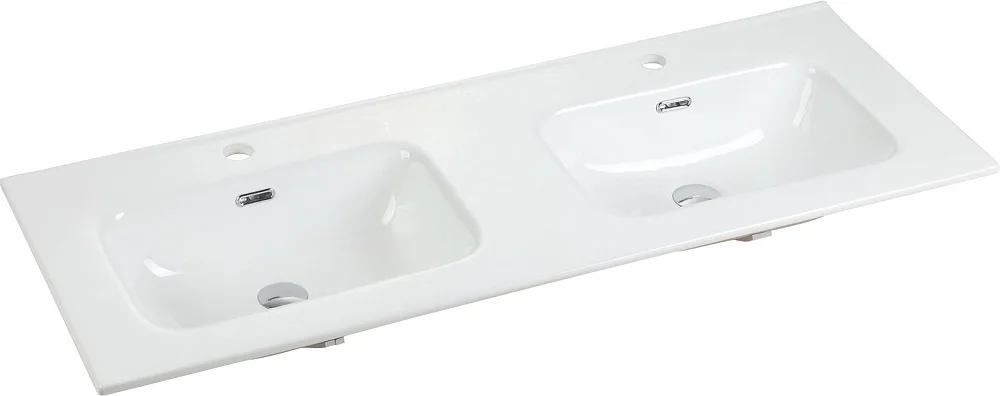 Тумба с раковиной Sancos Cento 120 см двойная, белый глянец Sancos — официальный сайт