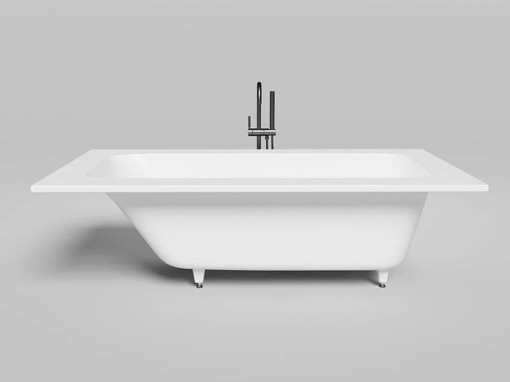 Ванна из искусственного камня Salini Orlanda Plus S-Sense 190x100 см, встраиваемая, матовая белая, н Sancos — официальный сайт