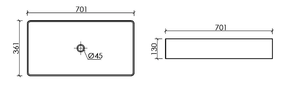 Накладная раковина Ceramicanova Element CN6071MB черная матовая Sancos — официальный сайт