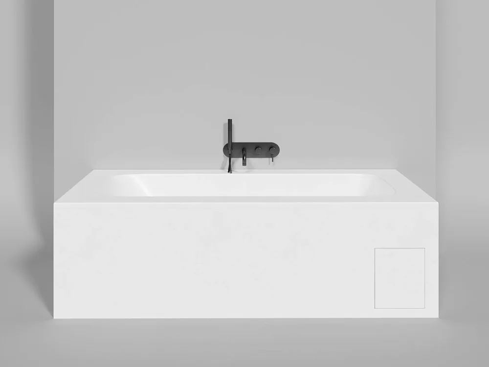 Ванна из искусственного камня Salini Orlanda Plus S-Sense 190x100 см, встраиваемая, матовая белая, н Sancos — официальный сайт