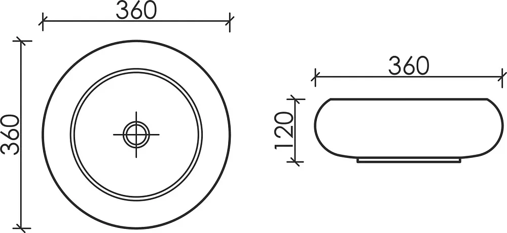 Накладная раковина Ceramicanova Element CN6050 белая глянцевая Sancos — официальный сайт