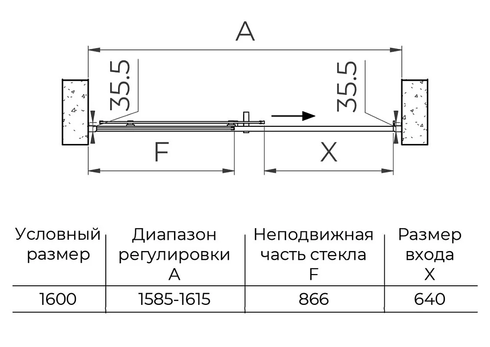 Душевая дверь в нишу RGW Passage PA-017 160х195, профиль хром Sancos — официальный сайт