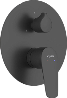 Встраиваемый смеситель AQUATEK Бетта AQ1147MB С ВНУТРЕННЕЙ ЧАСТЬЮ, матовый черный