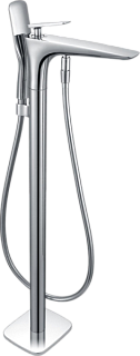 Напольный смеситель для ванны с душем AltroBagno Aperto 020201 Cr, С ВНУТРЕННЕЙ ЧАСТЬЮ, хром