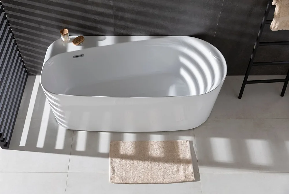 Акриловая ванна Allen Brau Priority 1 170x80 см, отдельностоящая, белая матовая, овальная, на ножках Sancos — официальный сайт