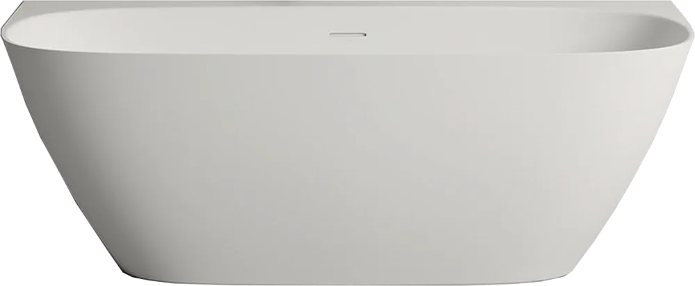 Ванна из искусственного камня Salini Sofia Wall S-Sense 160x80 см, пристенная, белая, овальная, с до Sancos — официальный сайт