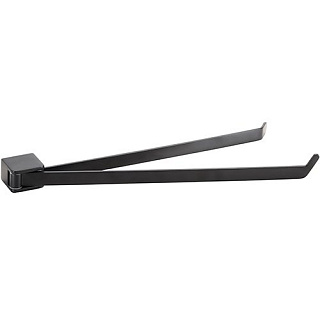 Полотенцедержатель Bemeta Organic Black 167004100 двойной, поворотный, черный матовый