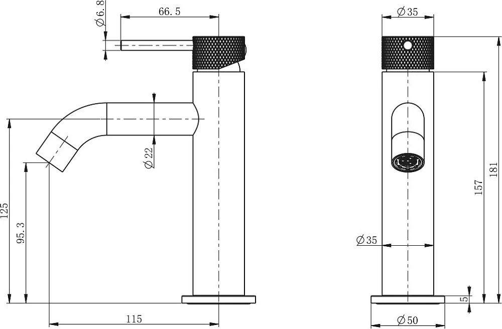 Смеситель для раковины Wonzon & Woghand WW-H1061-MW белый матовый Sancos — официальный сайт