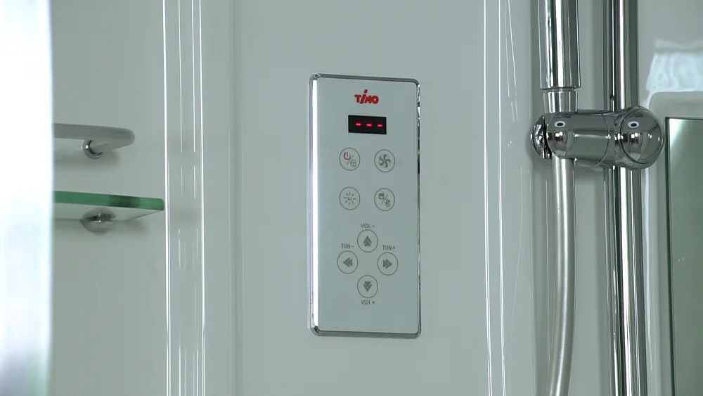 Душевая кабина Timo Lux T-7700, с высоким поддоном, с сиденьем Sancos — официальный сайт