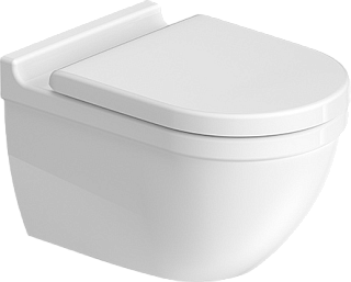 Унитаз подвесной Duravit Starck 3 2225090000 63890000 с микролифтом, глянцевый белый