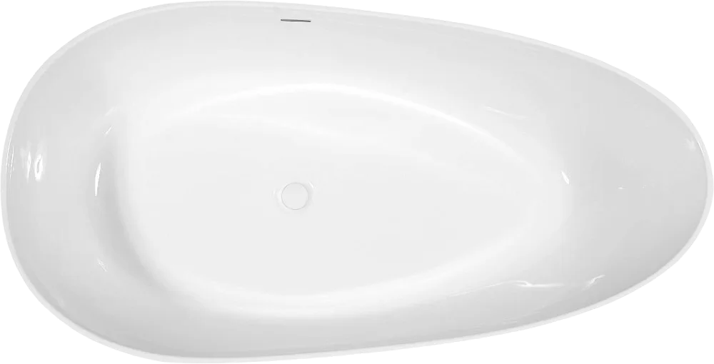 Акриловая ванна Abber AB9211 170x80 см, отдельностоящая, белая, овальная, с каркасом, со сливом-пере Sancos — официальный сайт
