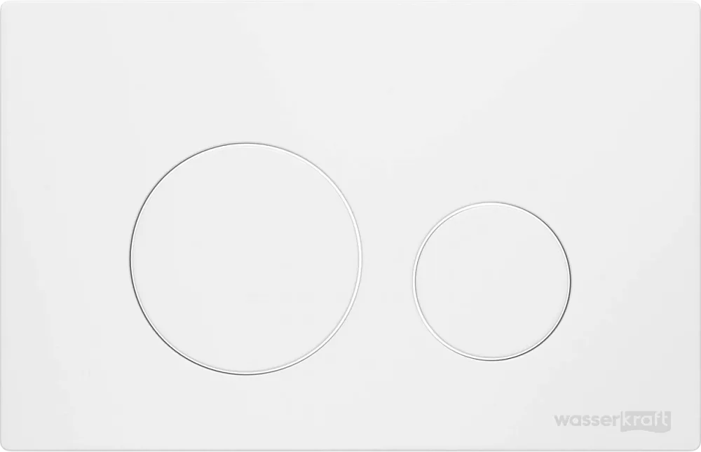 Смывной бачок скрытого монтажа Wasserkraft Aller 10TLT.031.ME.WM02, с кнопкой смыва матовой белой Sancos — официальный сайт