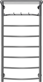 Полотенцесушитель электрический Secado Милан 1 КСП 100x50, графит, R