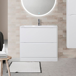 Тумба под раковину без столешницы BelBagno Acqua 80 напольная, bianco lucido