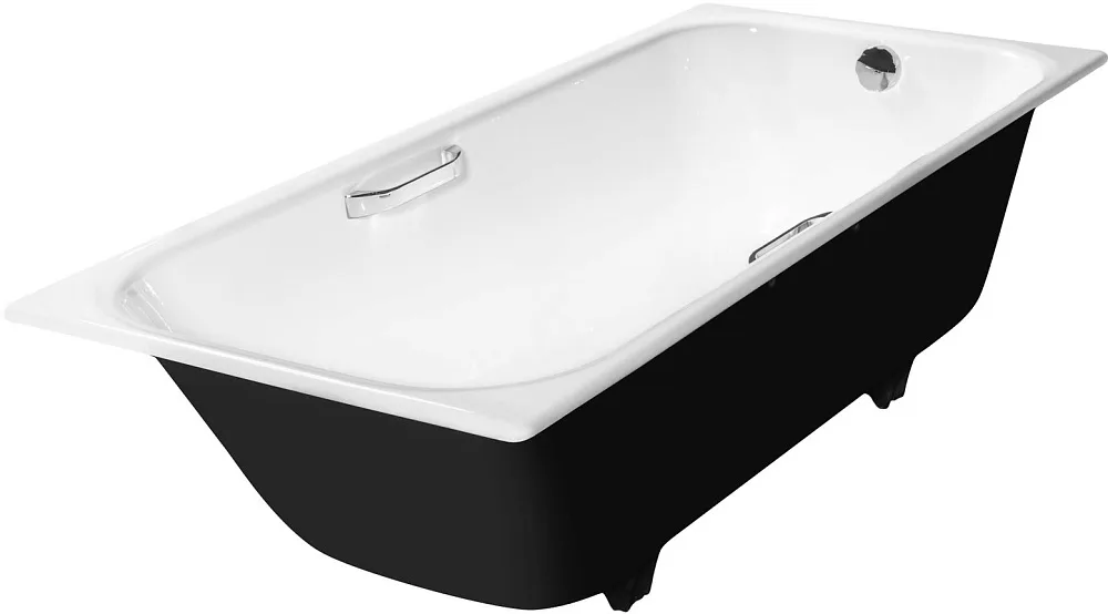 Чугунная ванна Wotte Start 1 UR 170x75 см, пристенная, с ручками Sancos — официальный сайт