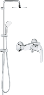 Душевая стойка Grohe Eurosmart New 124410, со смесителем, хром