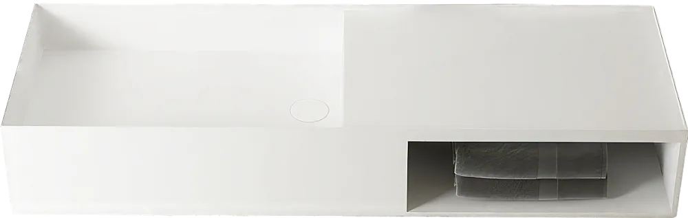Раковина Vincea VWB-6S180MW 80 матовая белая Sancos — официальный сайт