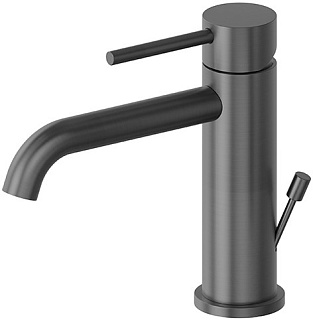 Смеситель для раковины Newform X-Steel 316 с донным клапаном, оружейная сталь