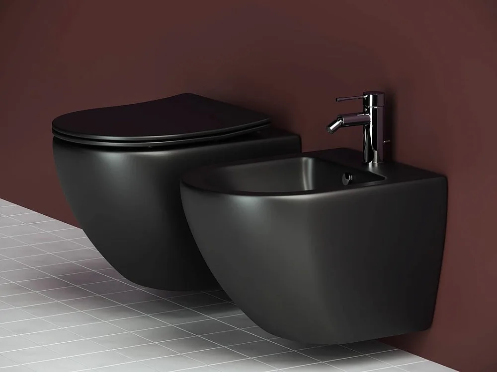 Унитаз подвесной Ceramicanova Metropol CN4002MB Sancos — официальный сайт
