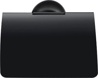 Держатель туалетной бумаги Duravit Starck T 0099404600 черный, с крышкой