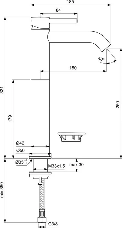 Смеситель для раковины Ideal Standard Ceraline BC269XG Sancos — официальный сайт