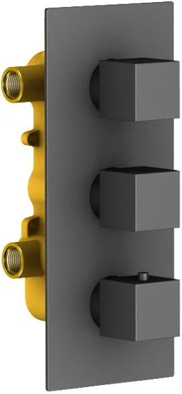 Душевой комплект Timo Tetra-Thermo SX-0179/03SM, черный, С ВНУТРЕННЕЙ ЧАСТЬЮ Sancos — официальный сайт