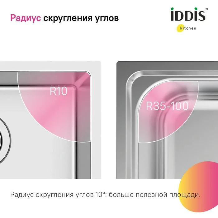 Мойка кухонная IDDIS Prime PRI44S0i77 сатин Sancos — официальный сайт