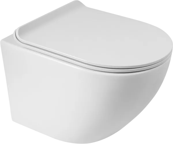 Унитаз подвесной BelBagno Sfera-r BB046CHR BB901SC с микролифтом, безободковый, глянцевый белый Sancos — Оригинал