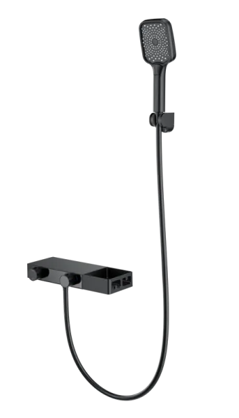 Термостатический смеситель Wonzon & Woghand WW-B2551-MB, для ванны с душем, матовый черный Sancos — Оригинал