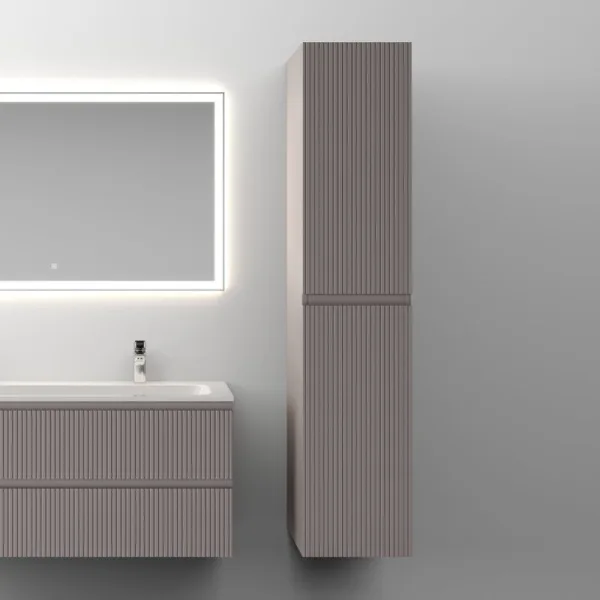 Шкаф-пенал для ванной Sancos Snob T 35 см, универсальный, Doha soft (пыльная роза) Sancos — Оригинал