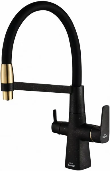 Смеситель для кухни Steel Hammer SH 818-6 BLACK BR Sancos — Оригинал