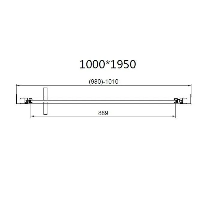 Душевая дверь Vincea Slim 8mm VDP-4SL100CLG, брашированное золото, стекло прозрачное Sancos — официальный сайт