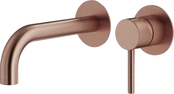 Смеситель для раковины Plumberia Selection Ixo KITXO1135RS250 С ВНУТРЕННЕЙ ЧАСТЬЮ, брашированная мед Sancos — Оригинал