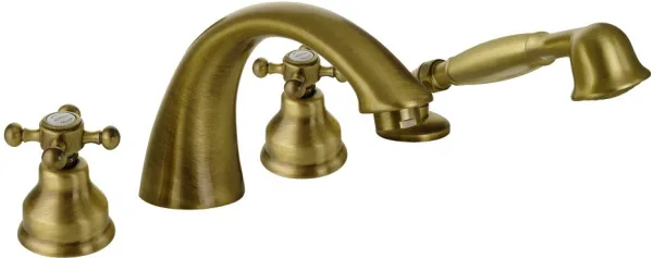 Смеситель на борт ванны Migliore Lady 18812, бронза Sancos — Оригинал