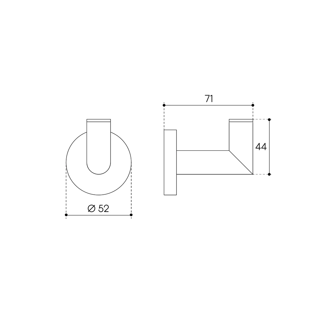Крючок Aqueduto Ponto PON0100 хром Sancos — официальный сайт