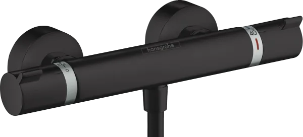 Термостатический смеситель Hansgrohe Ecostat Comfort 13116670 для душа, матовый черный Sancos — Оригинал