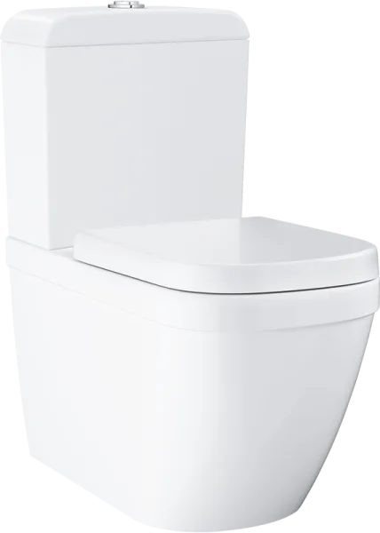 Унитаз-компакт напольный Grohe Euro Ceramic 3933800H подвод снизу, с микролифтом Sancos — Оригинал