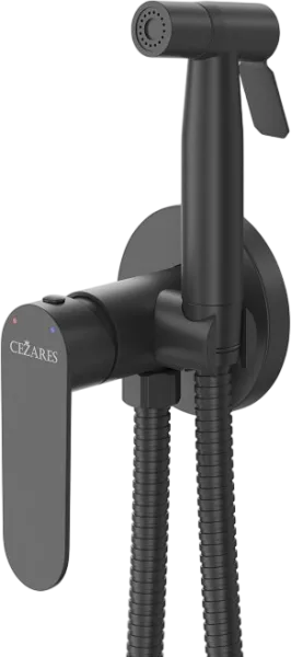 Гигиенический душ Cezares Stylus STYLUS-DIF-NOP С ВНУТРЕННЕЙ ЧАСТЬЮ, матовый черный Sancos — Оригинал