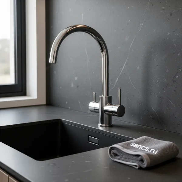 Смеситель для кухни Sancos Taper, с краном под фильтр для питьевой воды, хром, SC4012CH Sancos — Оригинал
