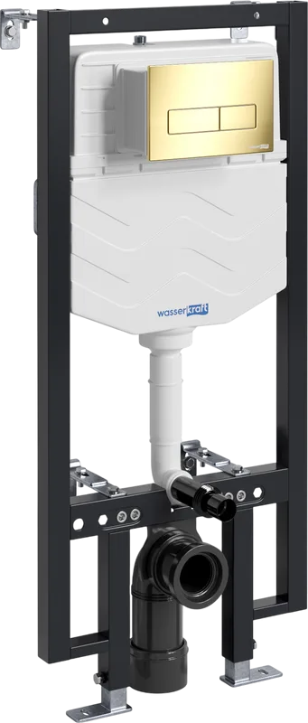Система инсталляции для унитазов Wasserkraft Vils 56TLT.010.ME.PG03, с кнопкой смыва золото Sancos — официальный сайт