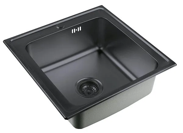 Мойка кухонная Zorg Inox PVD SZR 5050 GRAFIT графит Sancos — Оригинал