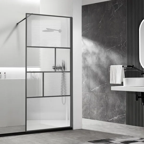 Душевая перегородка Vincea Walk-in HP Art VSW-1HC100CFGM 100 см, профиль вороненая сталь, стекло про Sancos — Оригинал