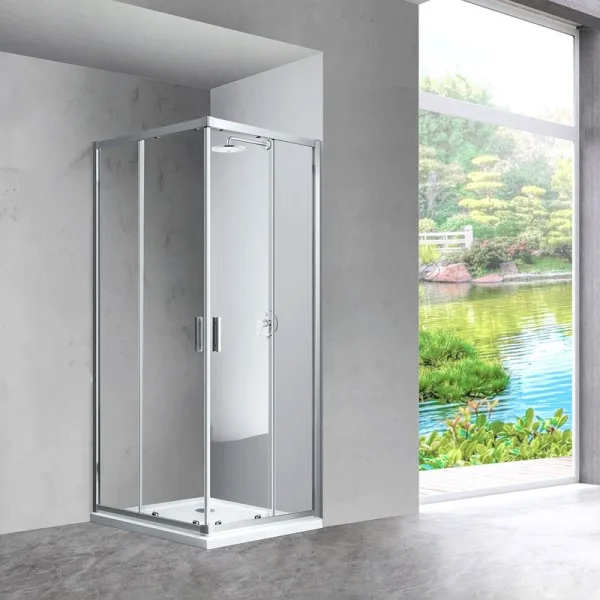 Душевой уголок Vincea Scala VSS-2SC8010CL 100x80, профиль хром, стекло прозрачное Sancos — Оригинал
