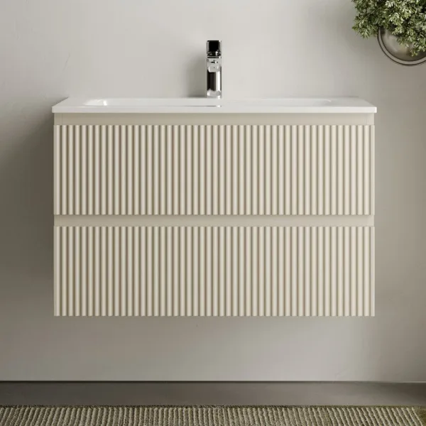 Тумба с раковиной Sancos Snob R 80 см, beige soft Sancos — Оригинал