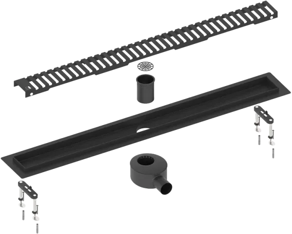 Душевой трап (лоток) Timo Drain Systems DS230109/03 900 вставка lines, черный Sancos — Оригинал