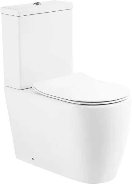 Унитаз-компакт напольный BelBagno Marino BB105CPR BB2034SC с микролифтом, безободковый, глянцевый бе Sancos — Оригинал